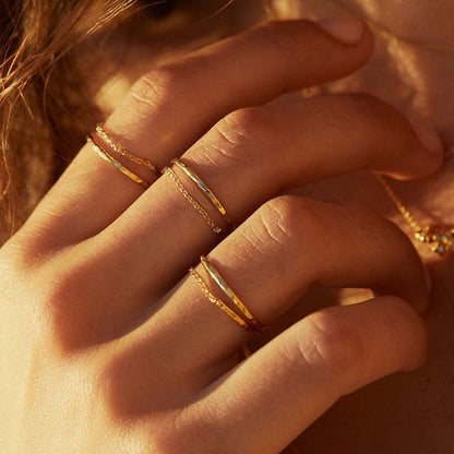 Bague Promesse double BDM Studio porté