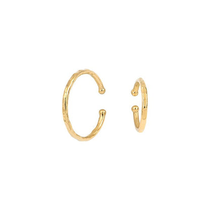 Ear cuff Illusion doré 2 cm BDM Studio, packshot sur fond blanc