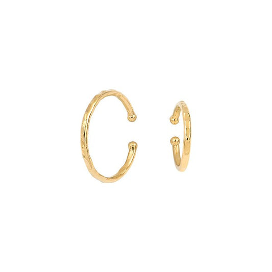Ear cuff Illusion doré 2 cm BDM Studio, packshot sur fond blanc