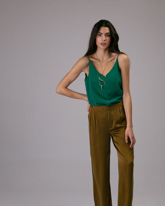 Top Maeva soie Aloe