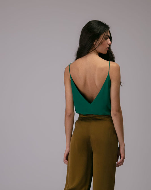 Top Maeva soie Aloe