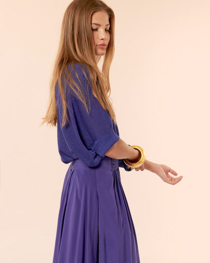 Jupe longue April ultra violet – Karma Koma