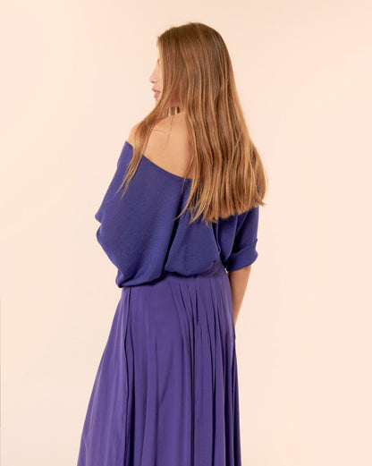 Jupe longue April ultra violet – Karma Koma