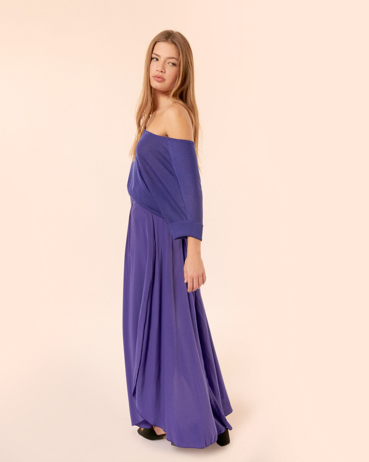 Jupe longue April ultra violet
