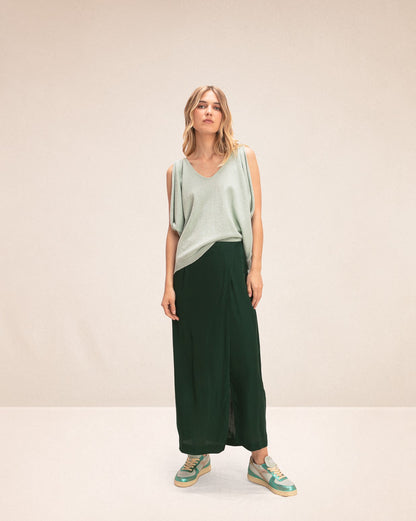 Jupe longue Save HK Green – Karma Koma