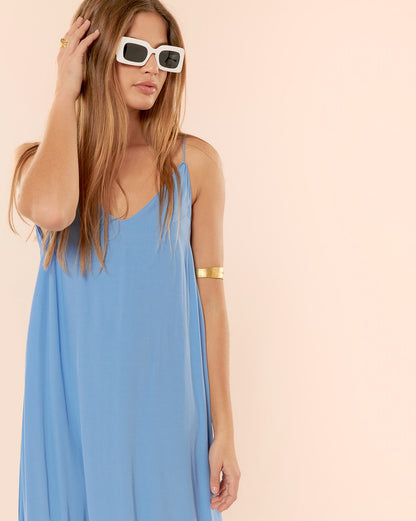Robe longue Depp Bleu Orezza