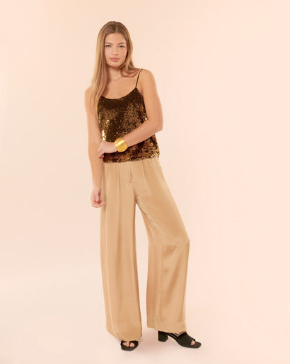 Top Jones sequin gold