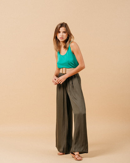 Pantalon Matcha kaki – Grace & Mila