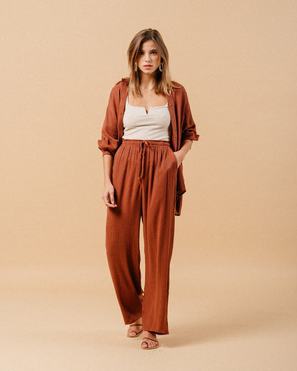 Pantalon Matisse chocolat – Grace & Mila