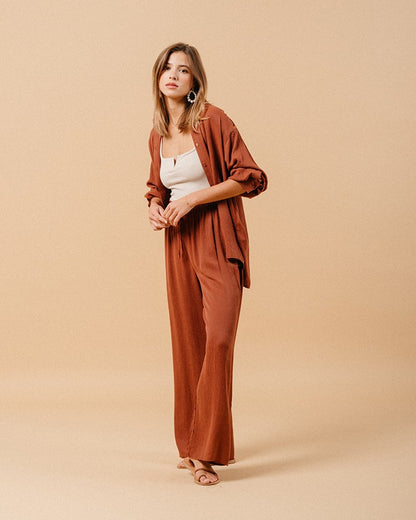 Pantalon Matisse chocolat – Grace & Mila