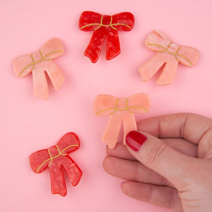 Barrette ruban rose Coucou Suzette