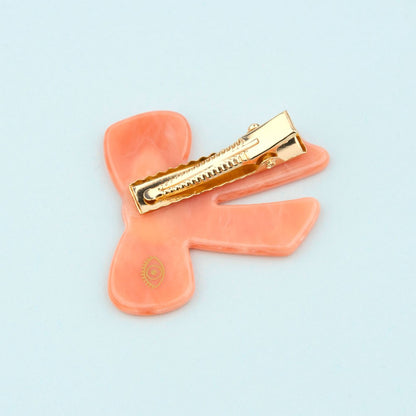 Barrette ruban rose Coucou Suzette