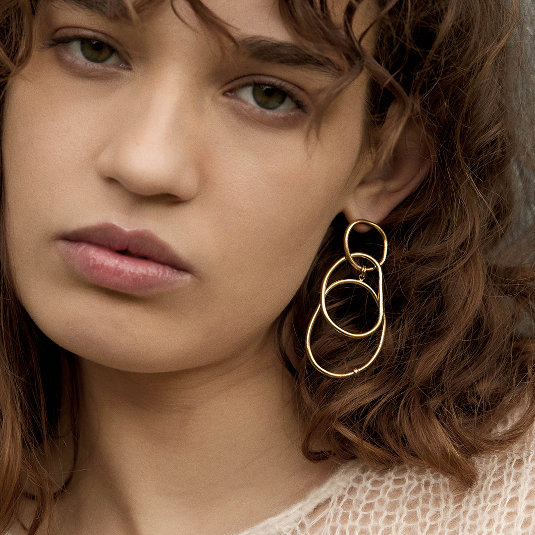Grandes boucles d’oreilles Victoire BDM Studio, vue complémentaire 5
