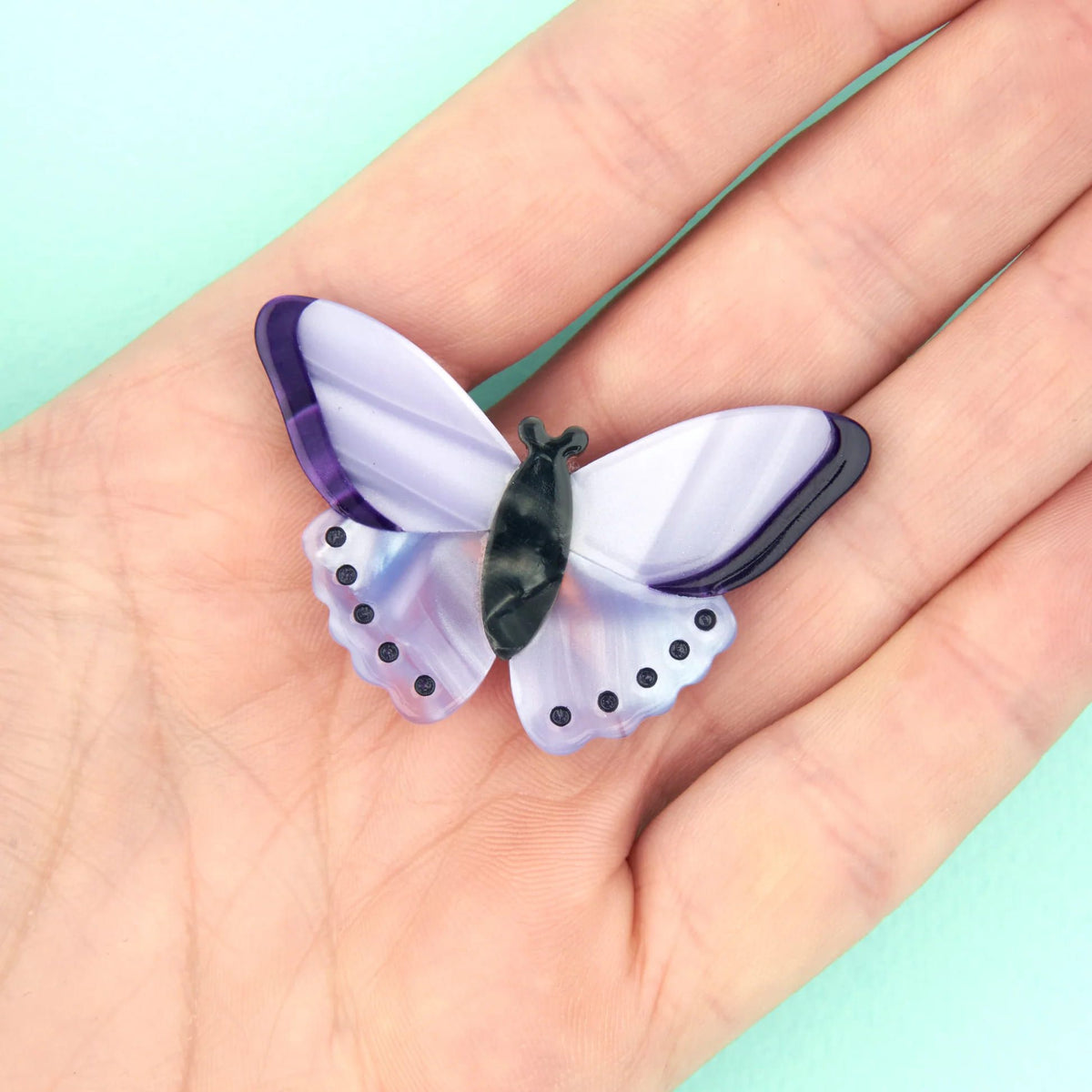 Barrette Papillon mauve Coucou Suzette