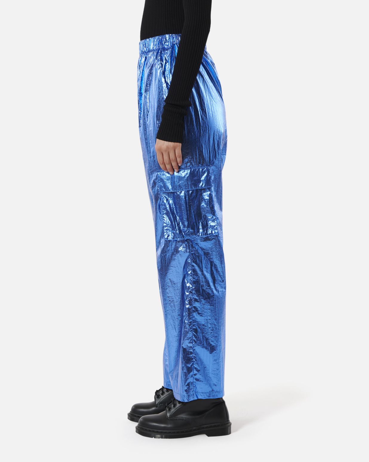 Pantalon Eminem bleu métallisé