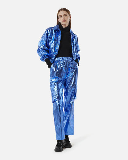 Pantalon Eminem bleu métallisé
