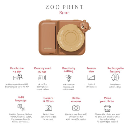 Appareil photo tirage instantané – The ZooFamily