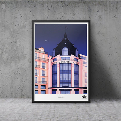 Affiche A3 - Paris IV - Bazar de l'Hôtel de Ville