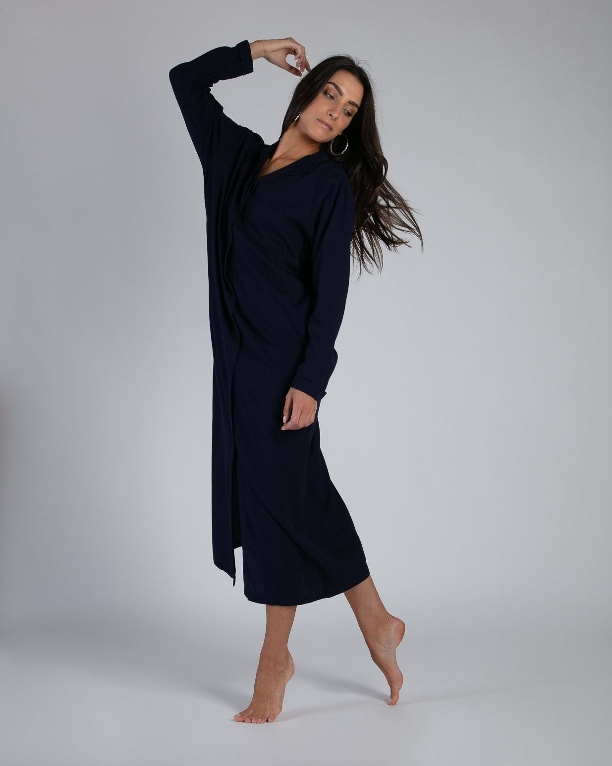 Robe longue Cocker deep purple