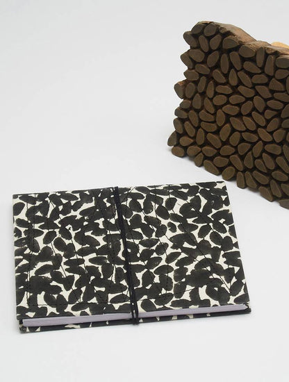 Carnet Indira - Motif Glibette Noir – Mamamushi Studio