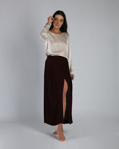 Jupe Faustina bordeaux