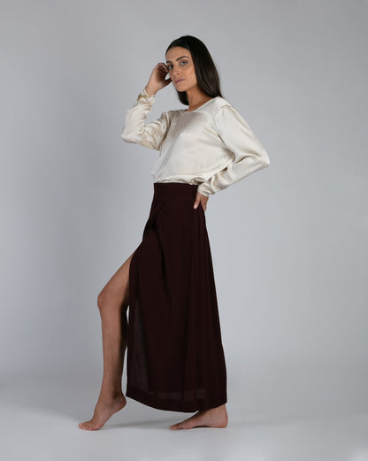 Jupe Faustina bordeaux