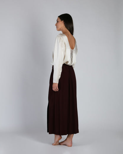 Jupe Faustina bordeaux