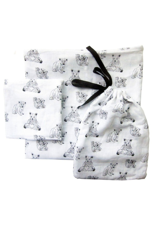 Pack petit et grand langes Nounours