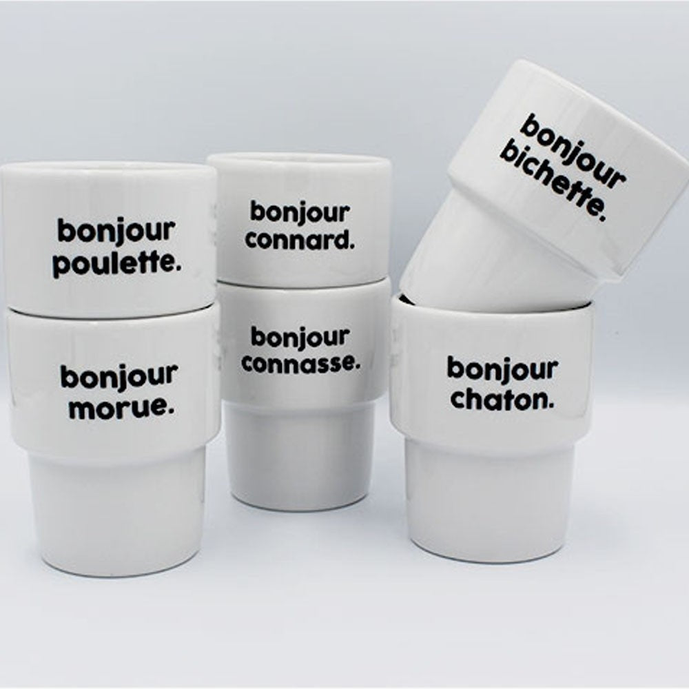 Gobelet "Bonjour..." (au choix)