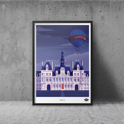 Affiche A3 - Paris IV - Hôtel de Ville