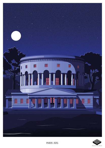 Affiche A3 - Paris XIX - La Rotonde