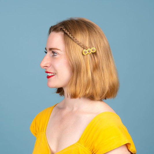 Barrette Tournesol Coucou Suzette vue produit