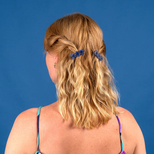 Barrette Anémone Coucou Suzette porté