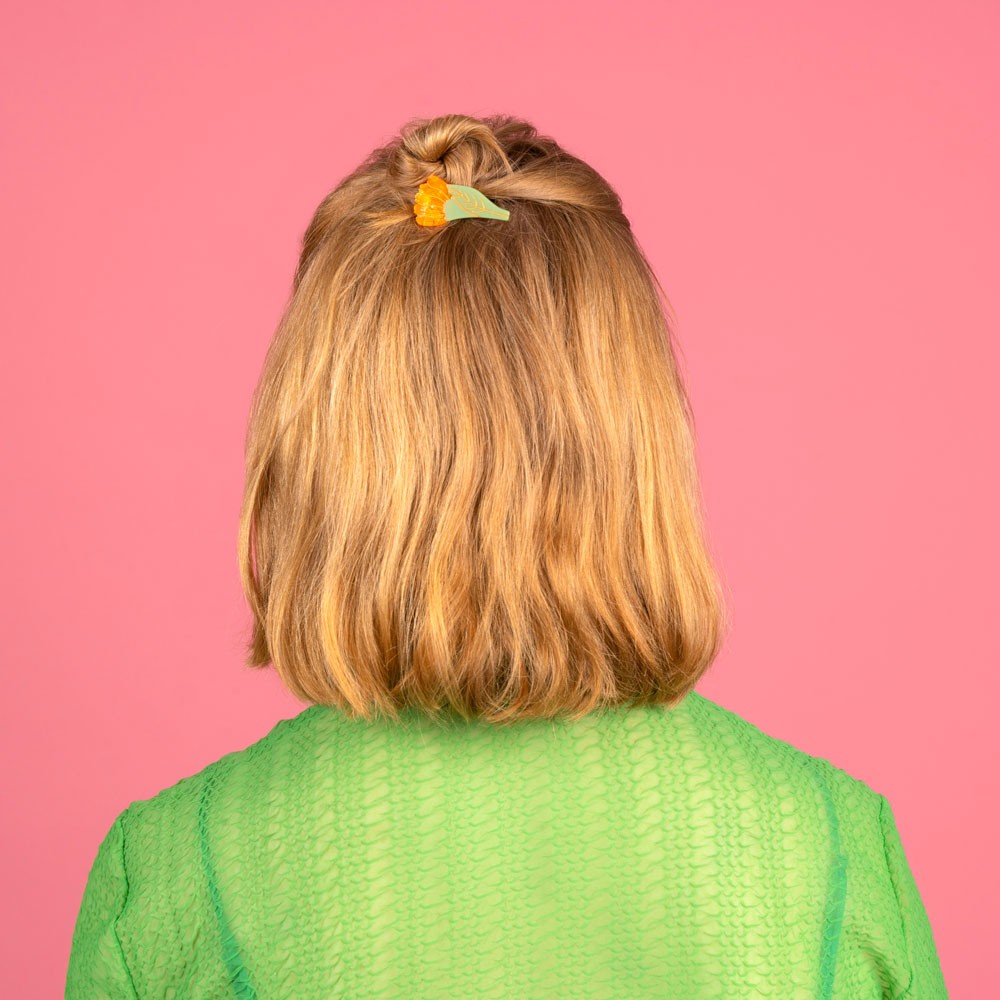 Barrette Calendula Coucou Suzette porté