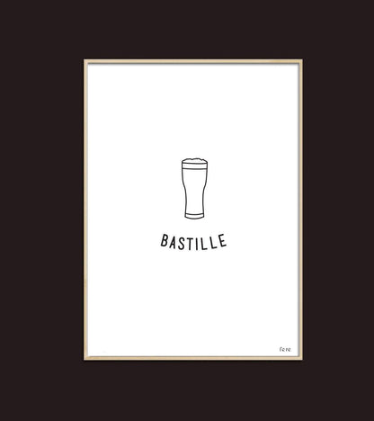 Affiche A4 Paris (au choix)