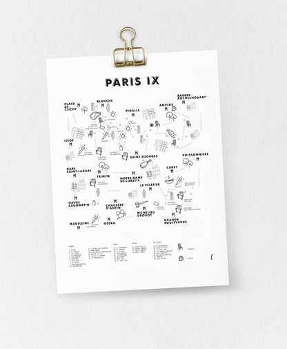 Affiche 40x30 Paris (au choix)
