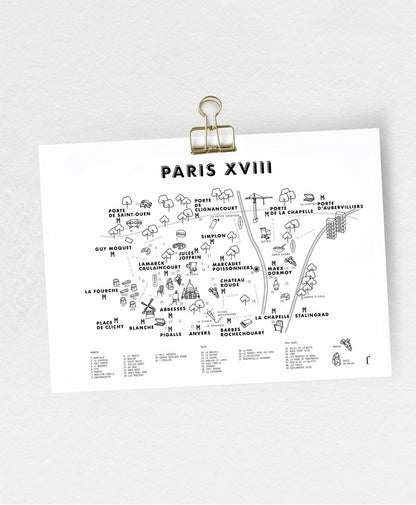 Affiche 40x30 Paris (au choix)