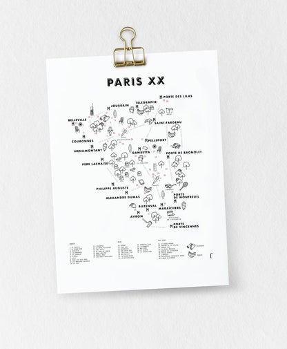 Affiche 40x30 Paris (au choix)