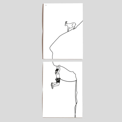 Diptyque d'affiches A4 Sportifs (au choix)