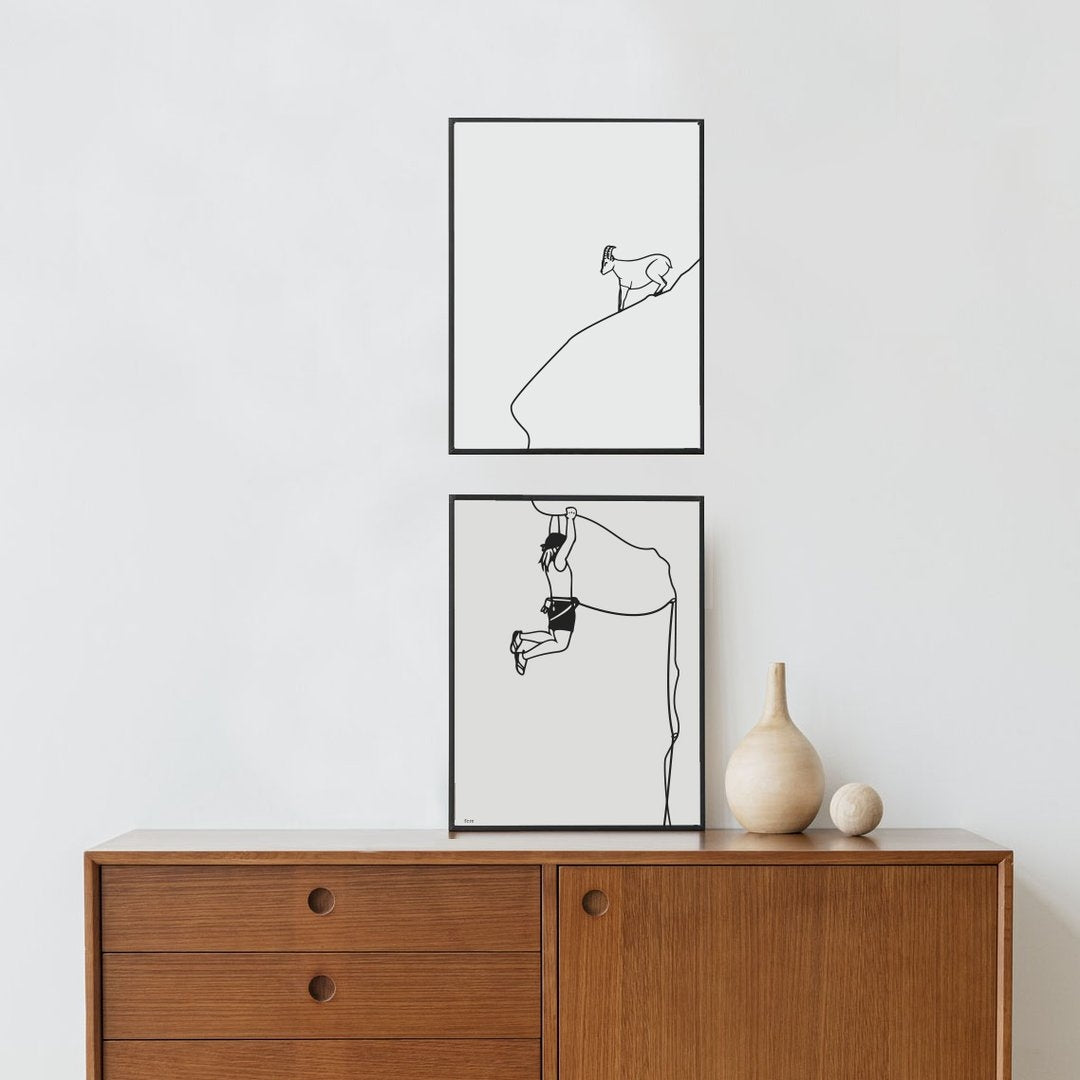 Diptyque d'affiches A4 Sportifs (au choix)