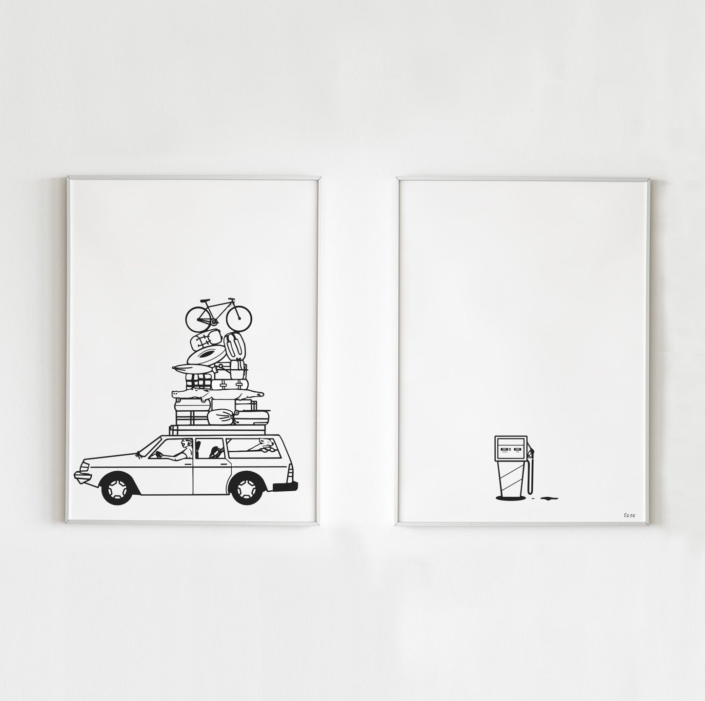 Diptyque d'affiches A4 Sportifs (au choix)