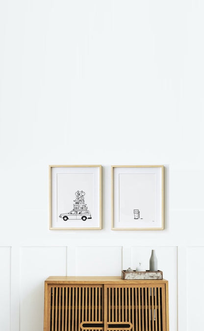 Diptyque d'affiches A4 Sportifs (au choix)