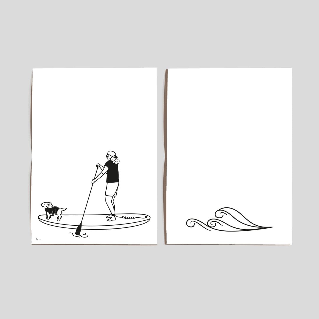 Diptyque d'affiches A4 Sportifs (au choix)