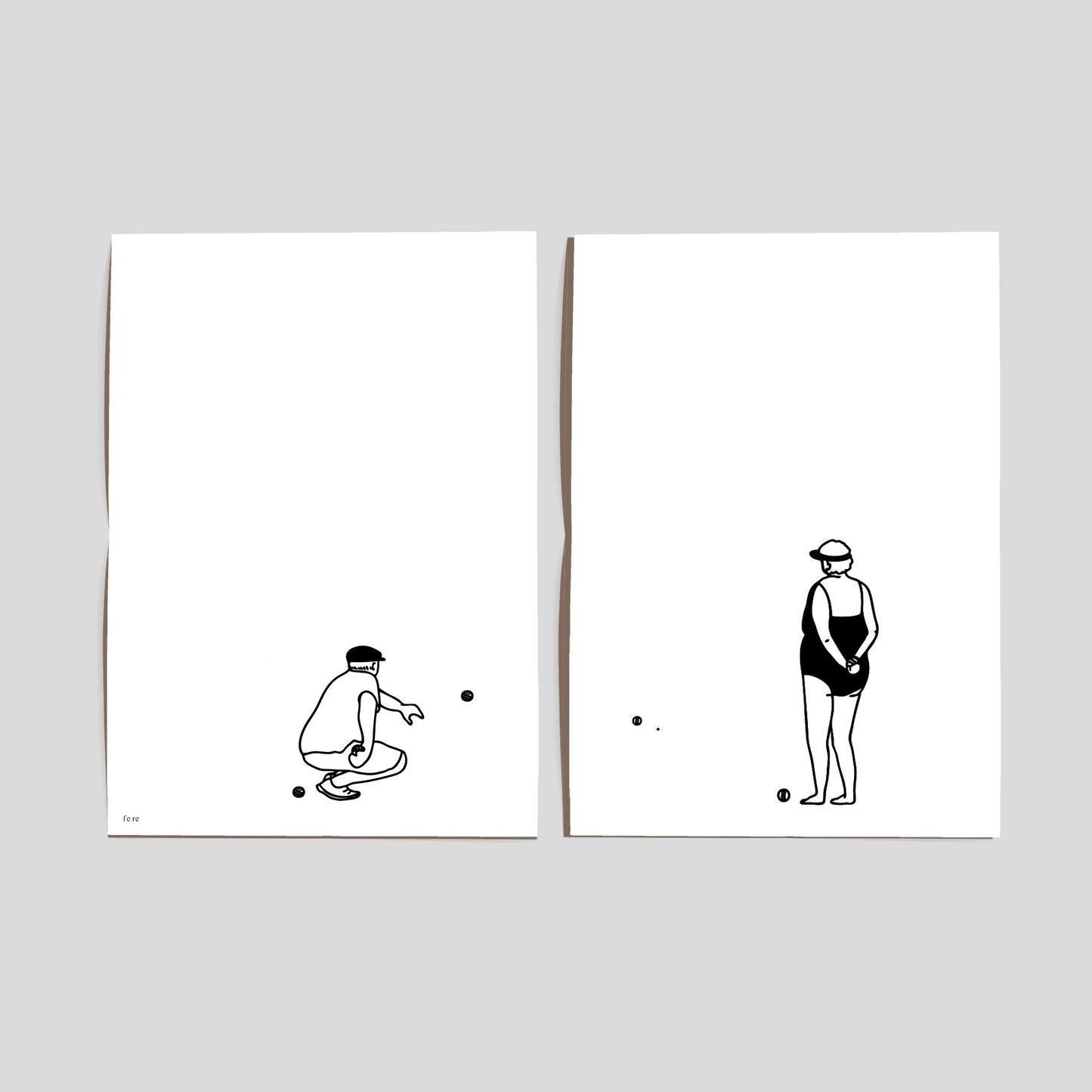 Diptyque d'affiches A4 Sportifs (au choix)