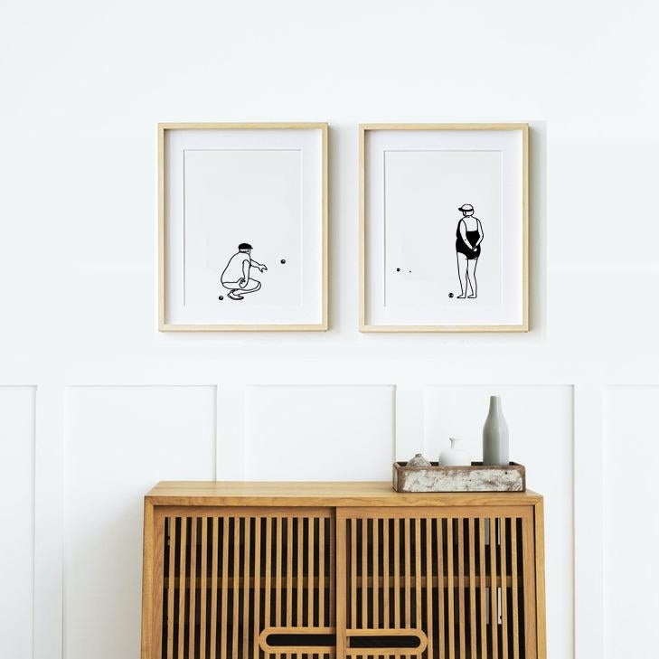 Diptyque d'affiches A4 Sportifs (au choix)