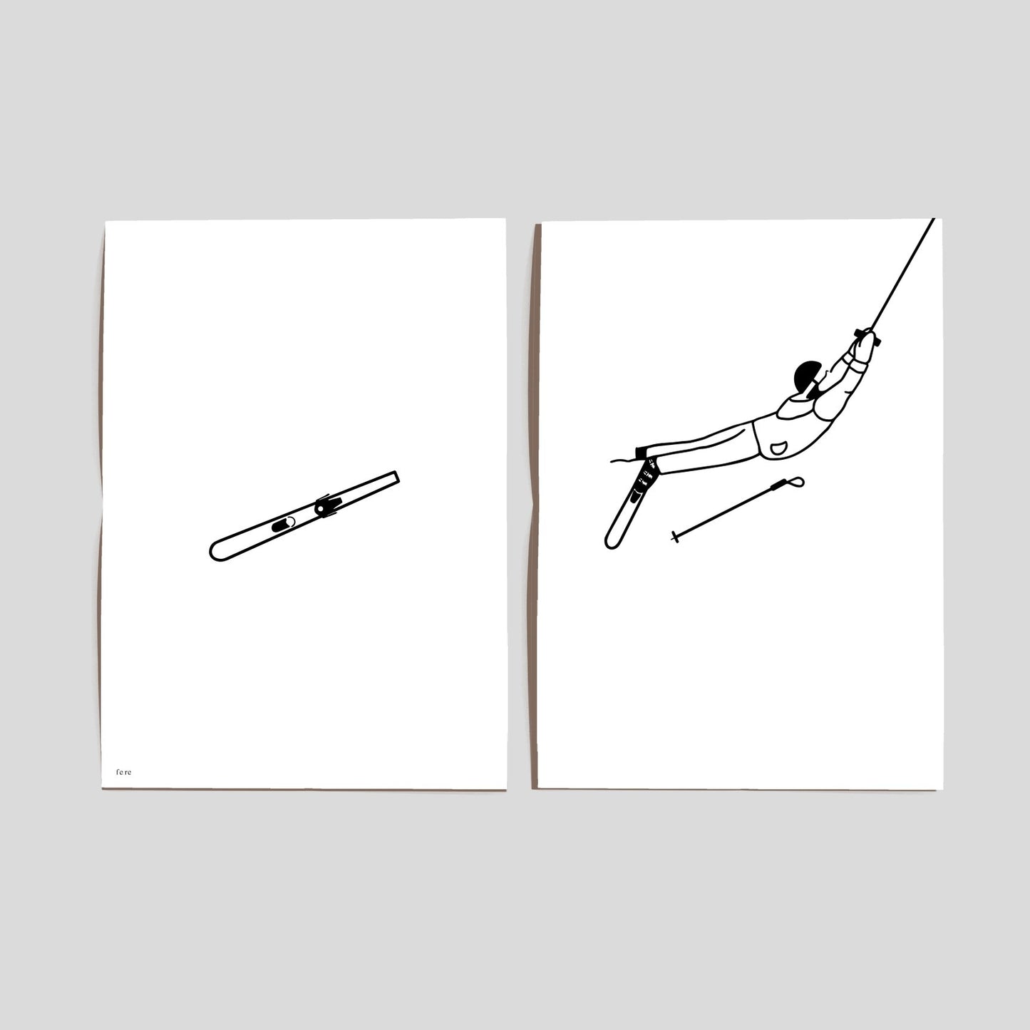 Diptyque d'affiches A4 Sportifs (au choix)