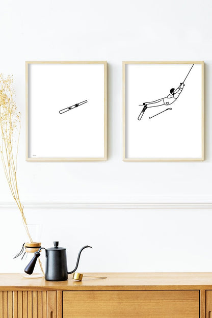 Diptyque d'affiches A4 Sportifs (au choix)