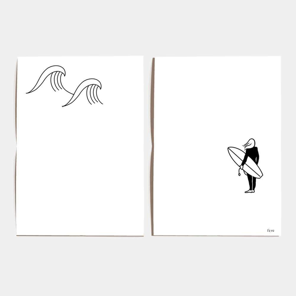 Diptyque d'affiches A4 Sportifs (au choix)