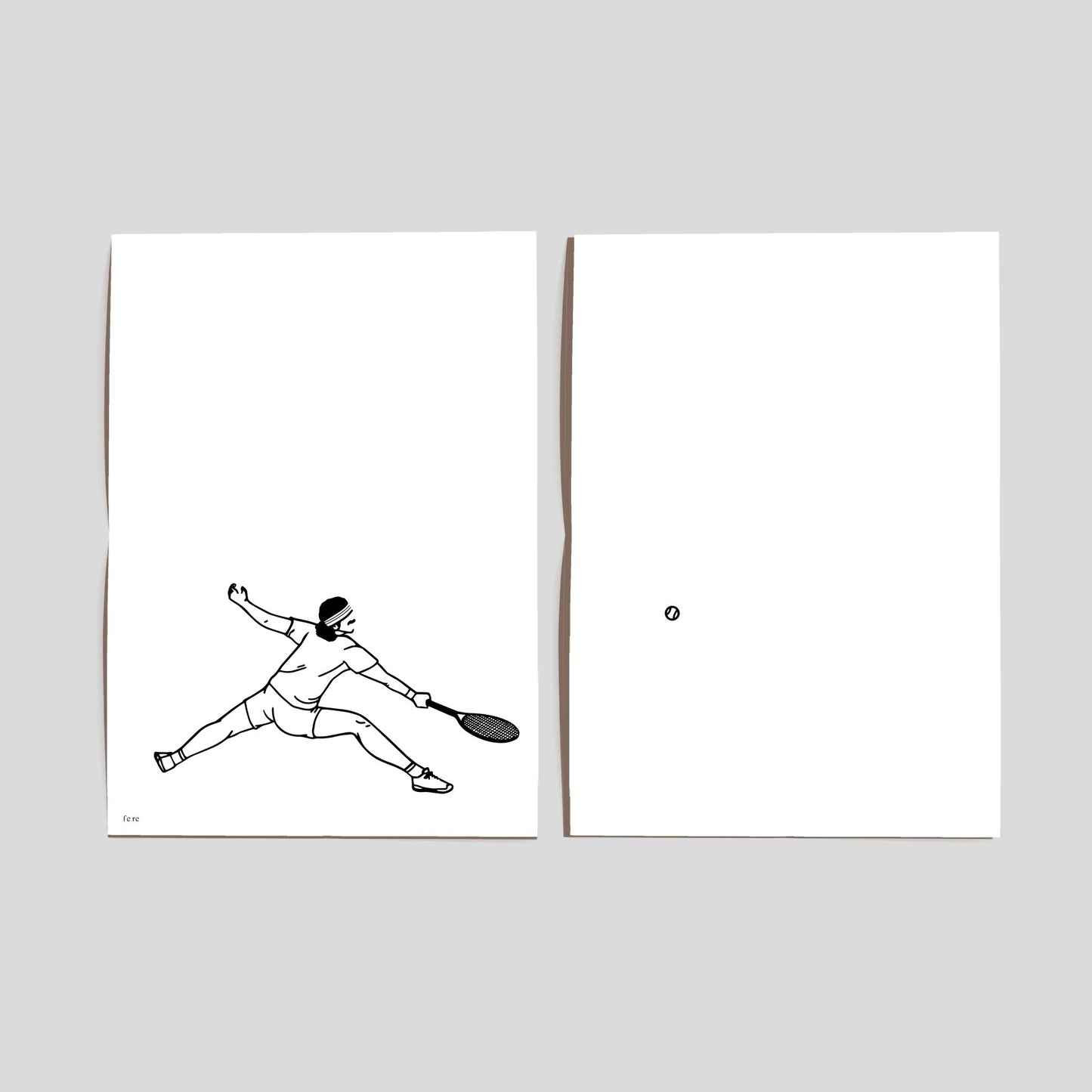 Diptyque d'affiches A4 Sportifs (au choix)