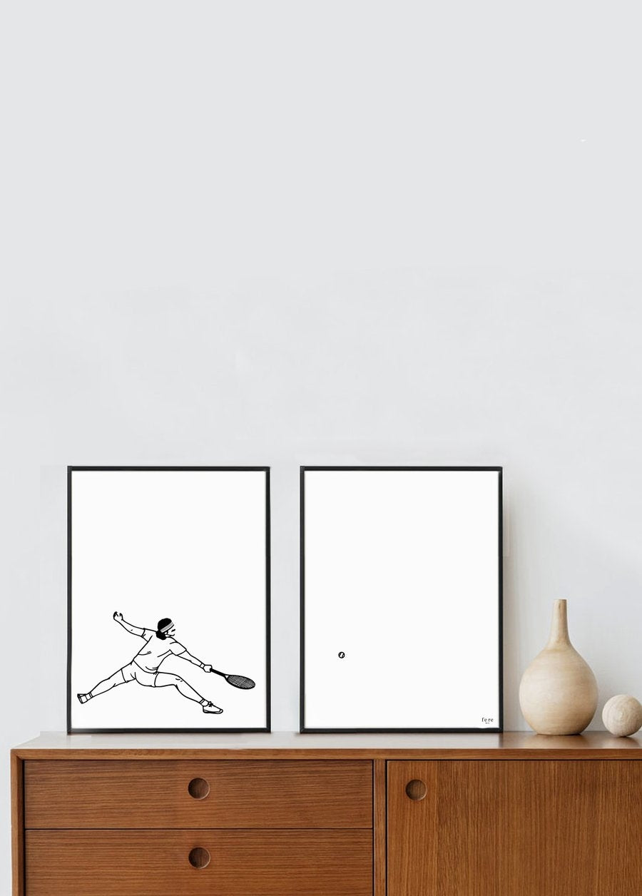 Diptyque d'affiches A4 Sportifs (au choix)